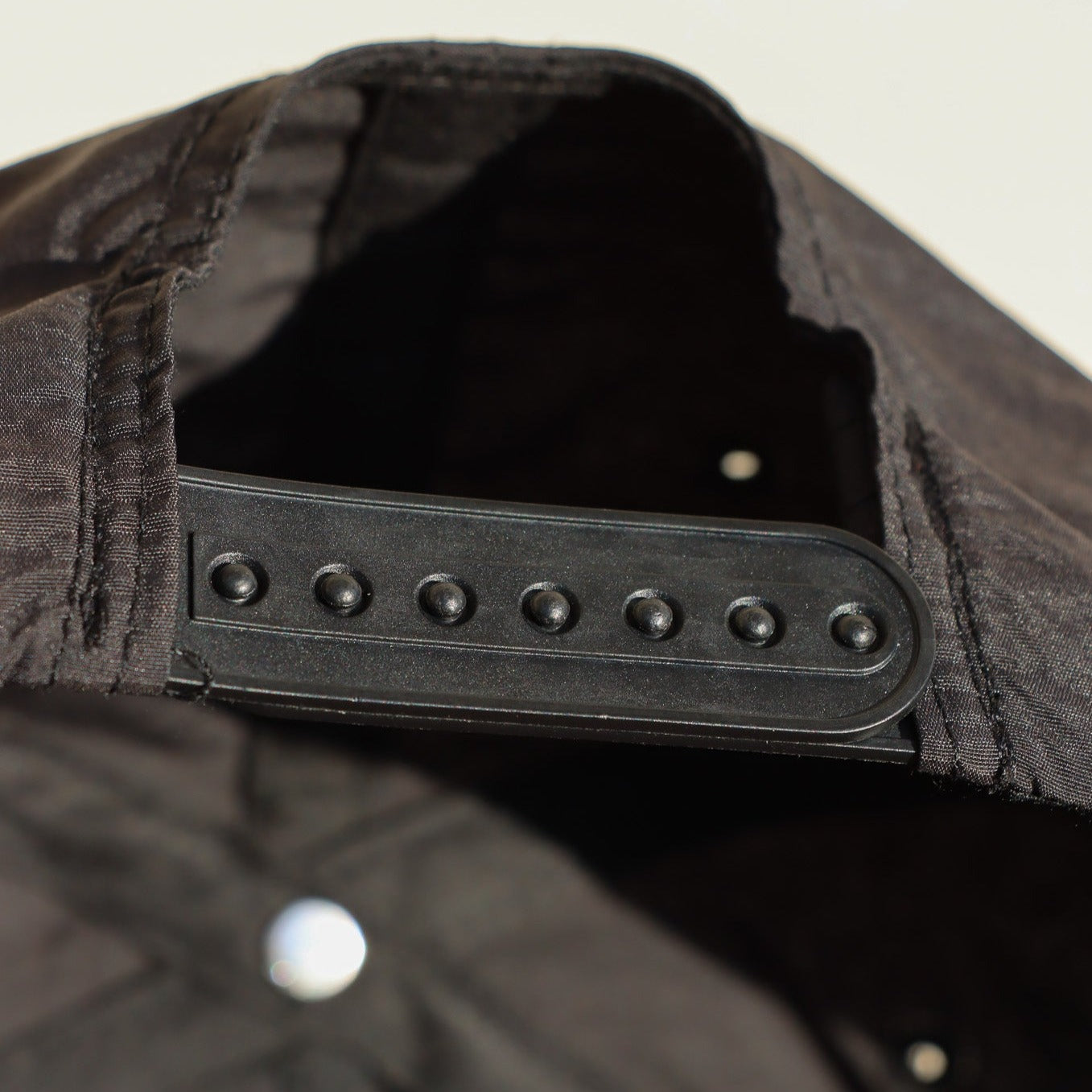 Embroidered Hat // Nylon Cap // Black