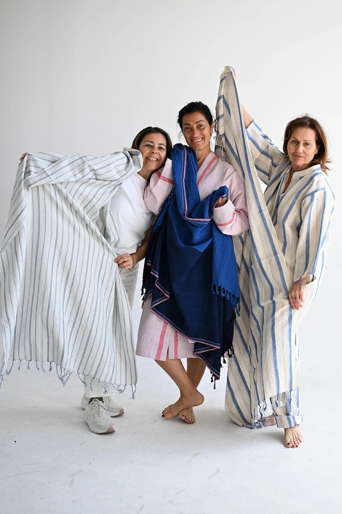 Blue Thin Stripe Cape Towel