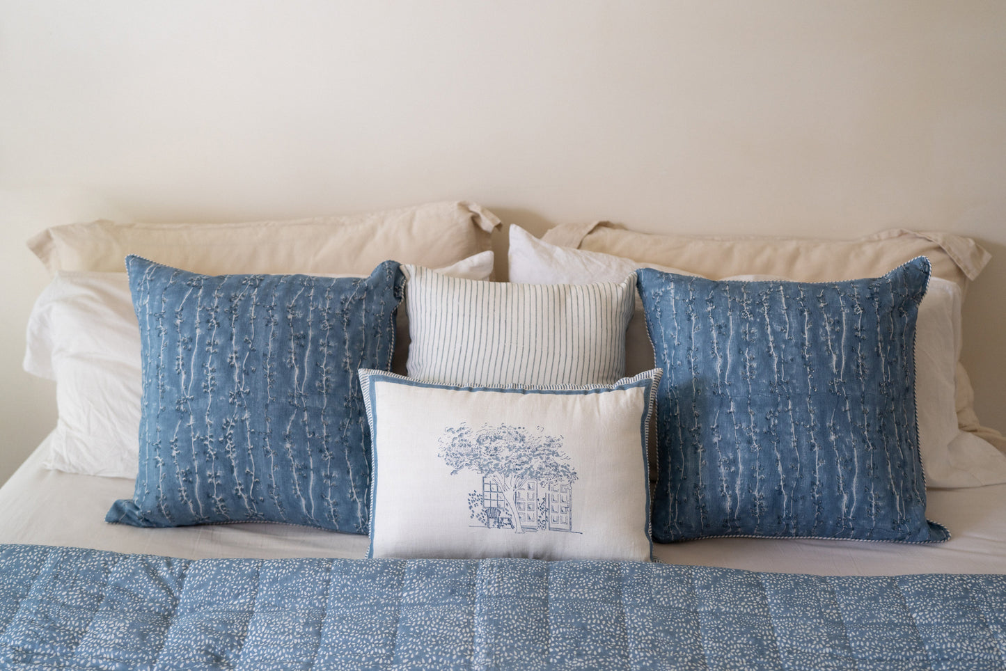 The Archive Cushion - Hand Block Printed Cushion Cover