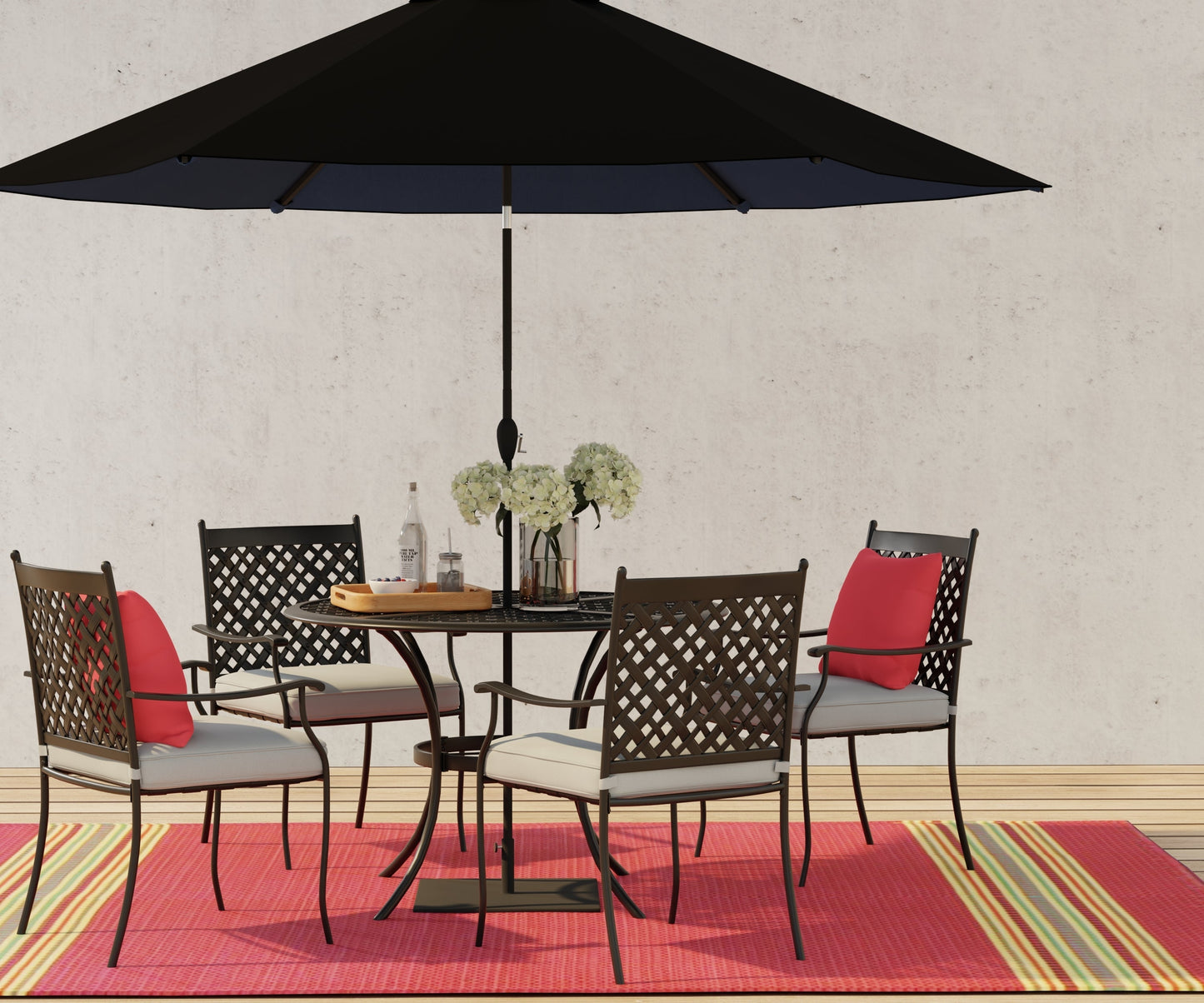 Serape Dark Red
