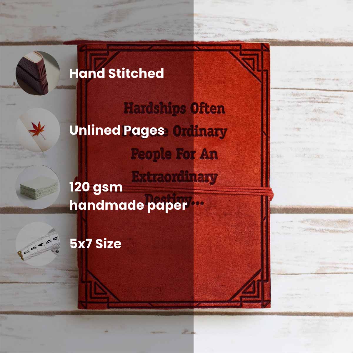 C.S. Lewis Quote Leather Journal