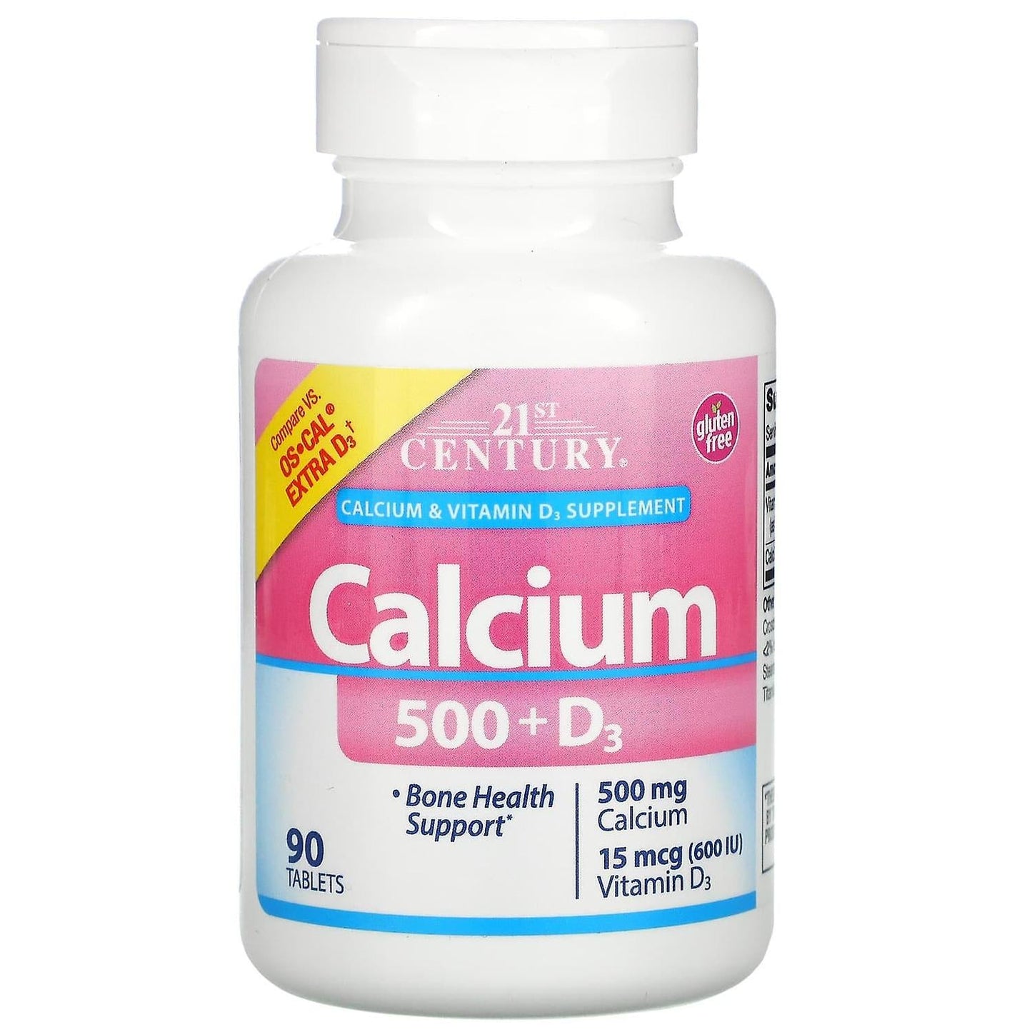21st Century Calcium Plus Extra D Caps 500 Mg