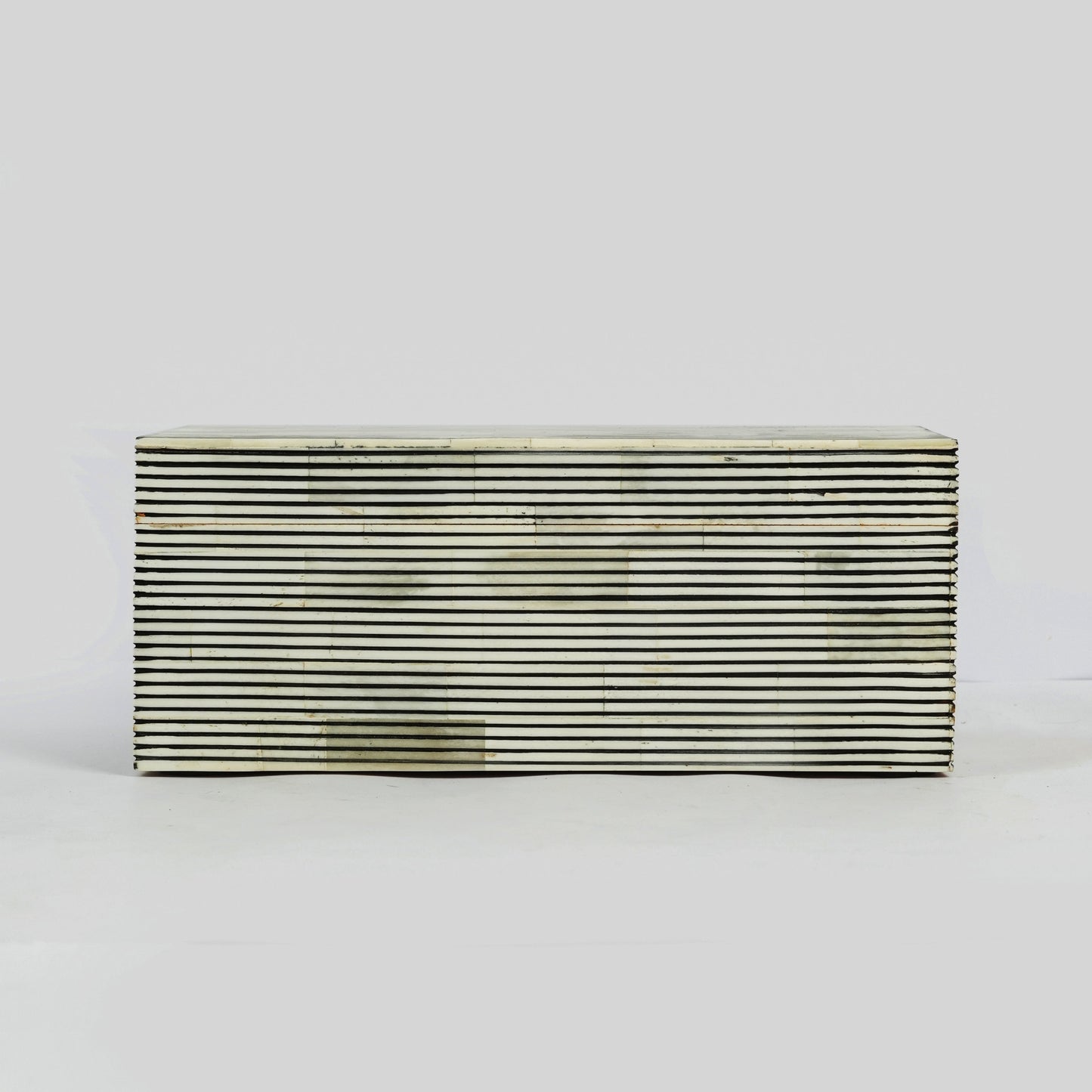 Pinstripe Bone Inlay Box Natural Finish