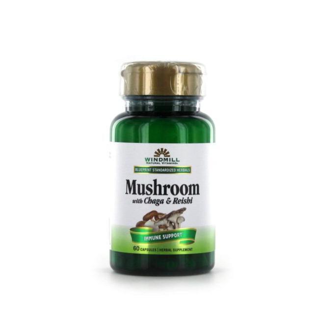 Windmill Mushroom withChaga & Reishi 60ct Immune Support