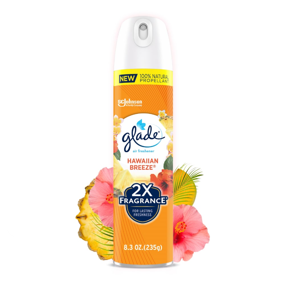 Glade 2X Fragrance 8 Oz. Hawaiian Breeze Spray Air Freshener