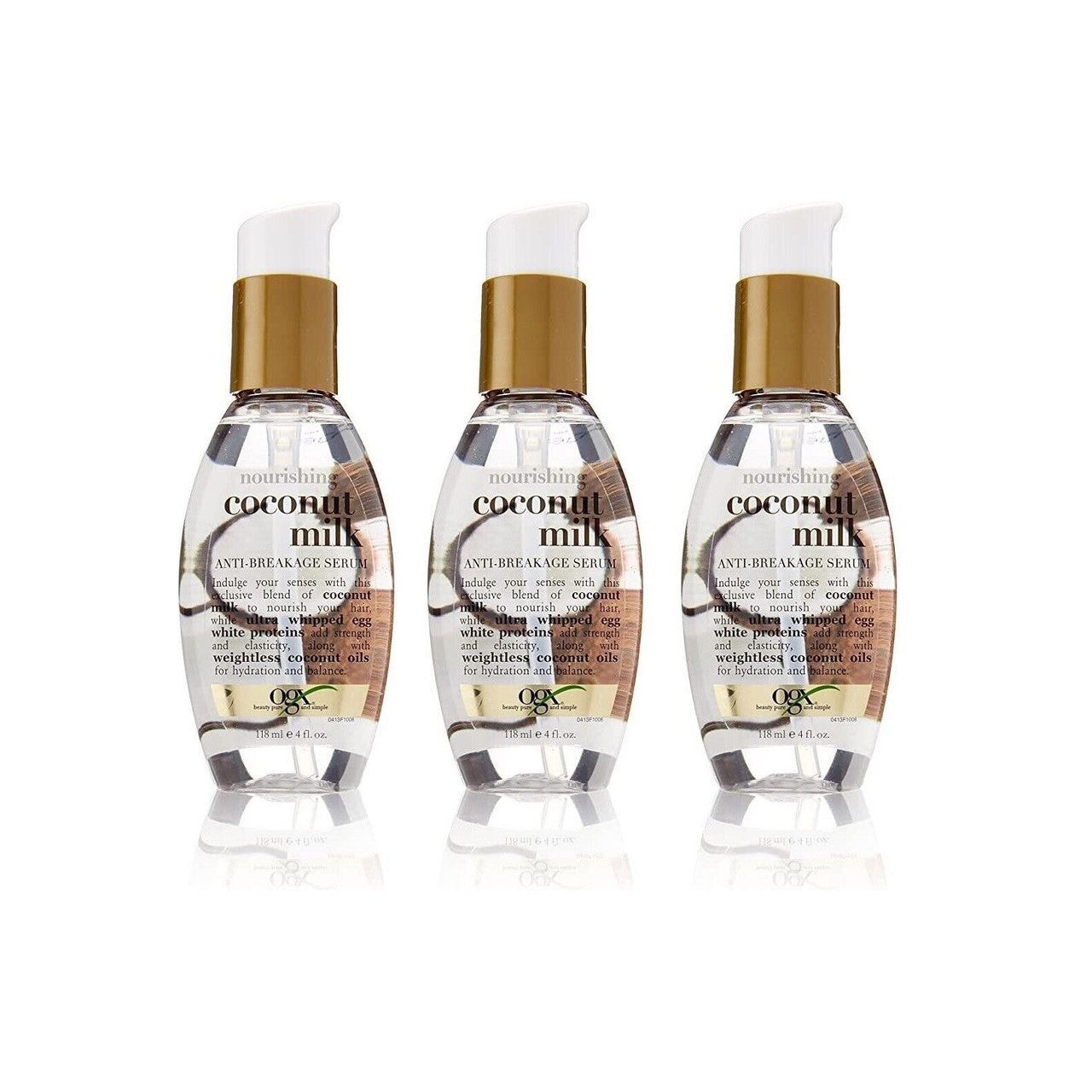 OGX Anti Breakage Serum, Nourishing + Coconut Milk 4 Fl Oz