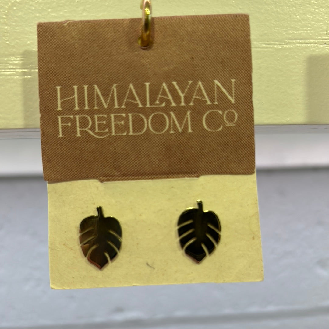 New Life Leaf Studs