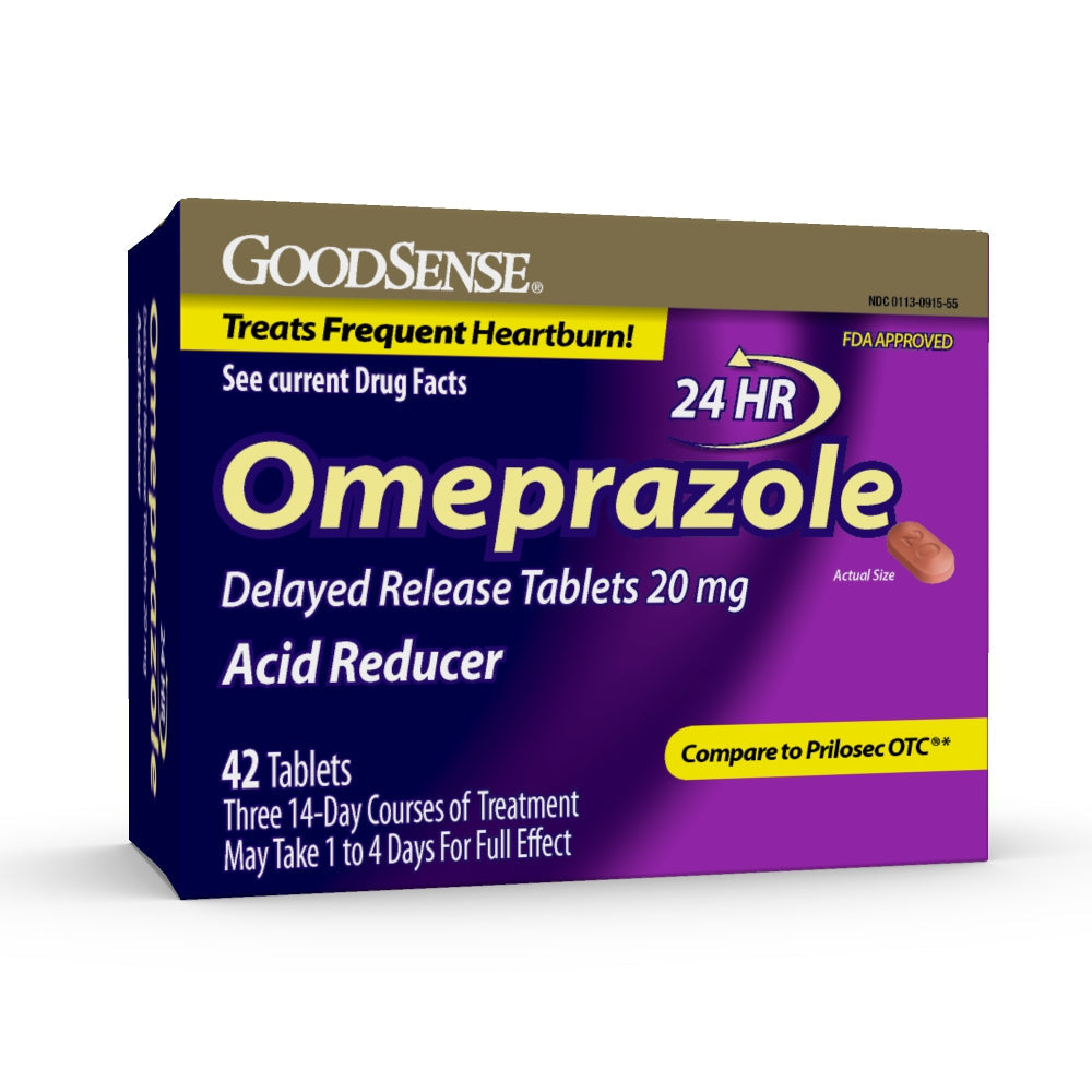 GoodSense Omeprazole, 20 Mg, Delayed Release Tablets