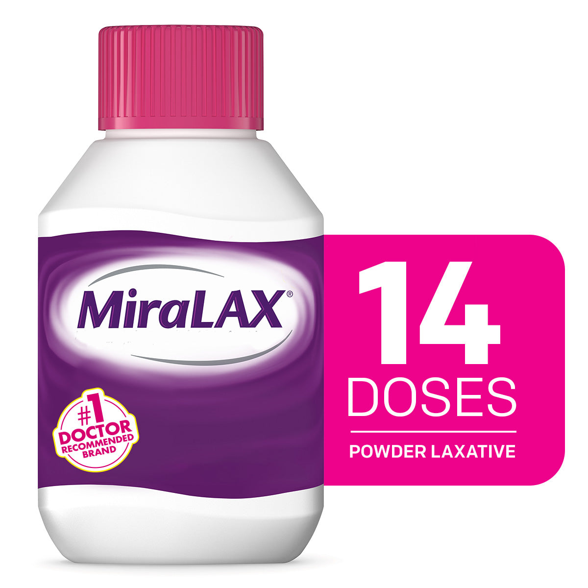 MiraLAX Laxative, Osmotic, Powder For Solution, Polyethylene Glycol 3350, Unflavored
