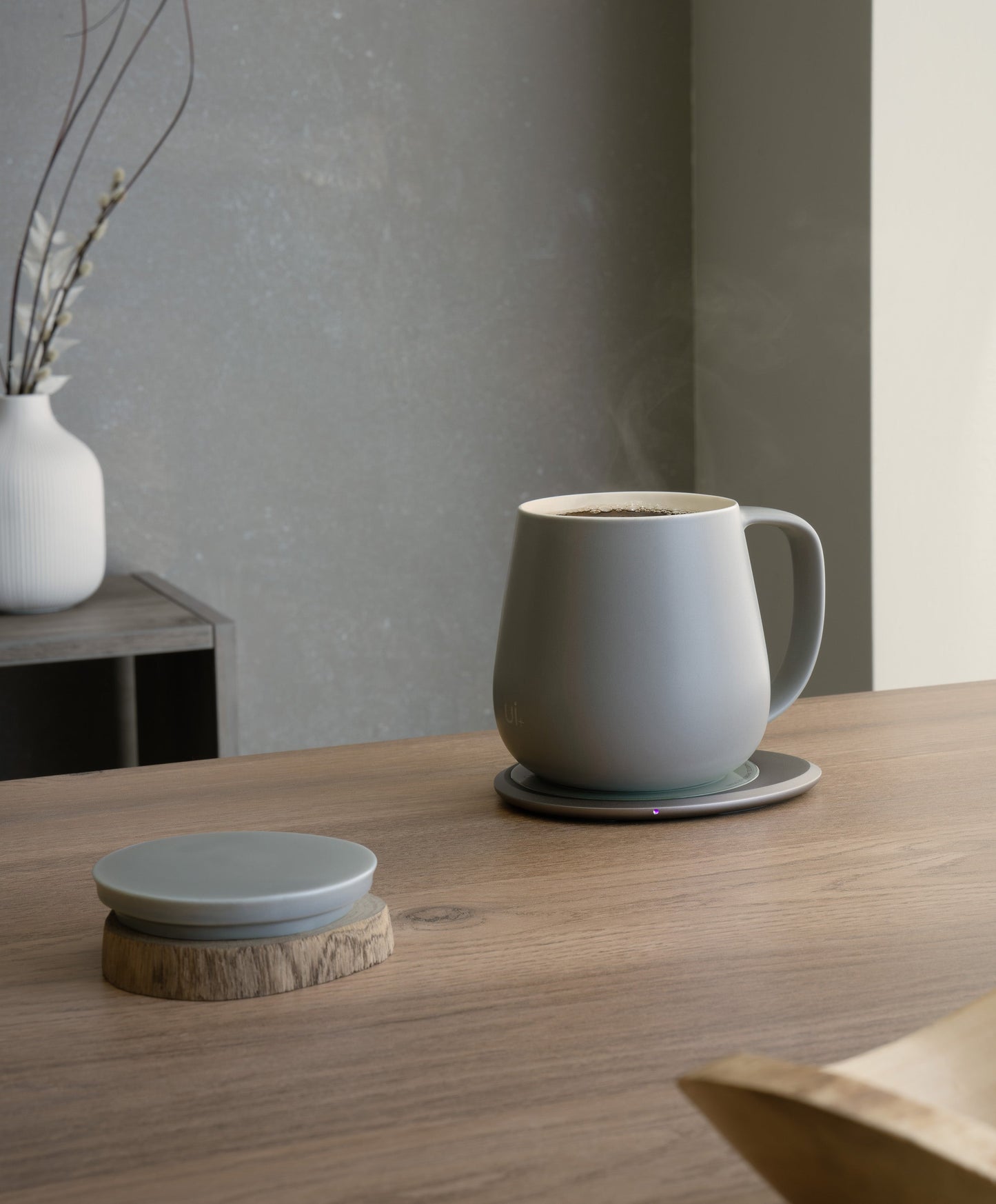 Ui+ Self-heating Mug Set - Soft Gray (SD)
