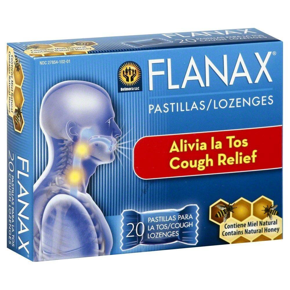 Flanax Cough Relief Throat Lozenges Honey