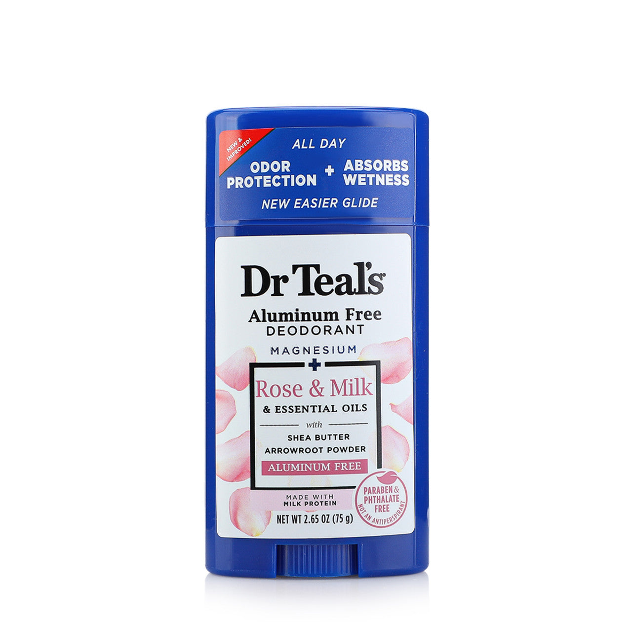 Dr Teal's Aluminum Free Rose & Milk Deodorant 2.65 Oz