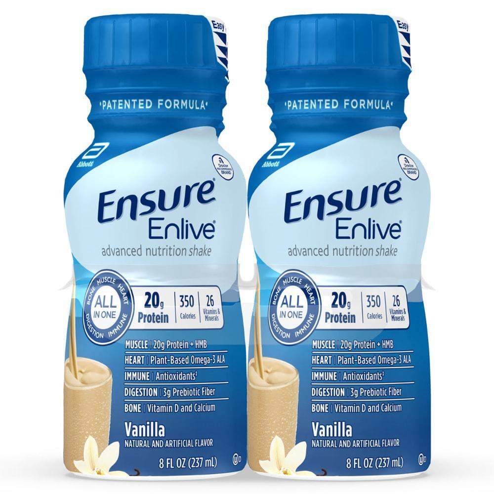 Ensure Enlive Advanced Meal Replacement Shake Vanilla Ready-to-Drink 8 Fl Oz Bottles