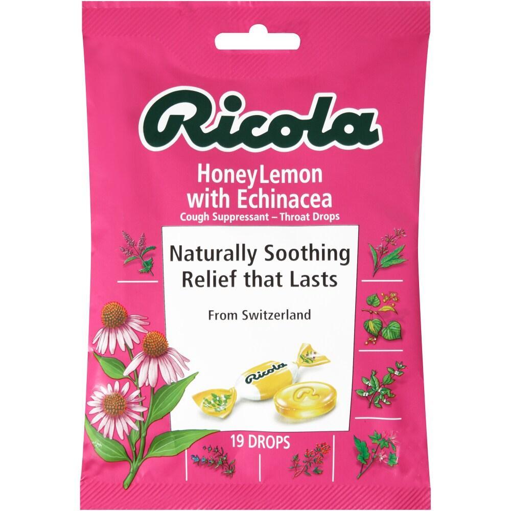 Ricola Throat Drops, Cough Suppressant, Honey Lemon With Echinacea