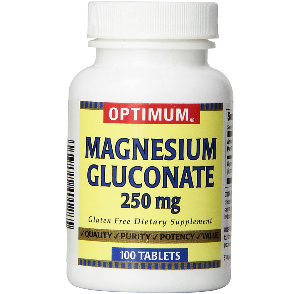 Optimum Magnesium Gluconate 250 Mg - 100 Tablets