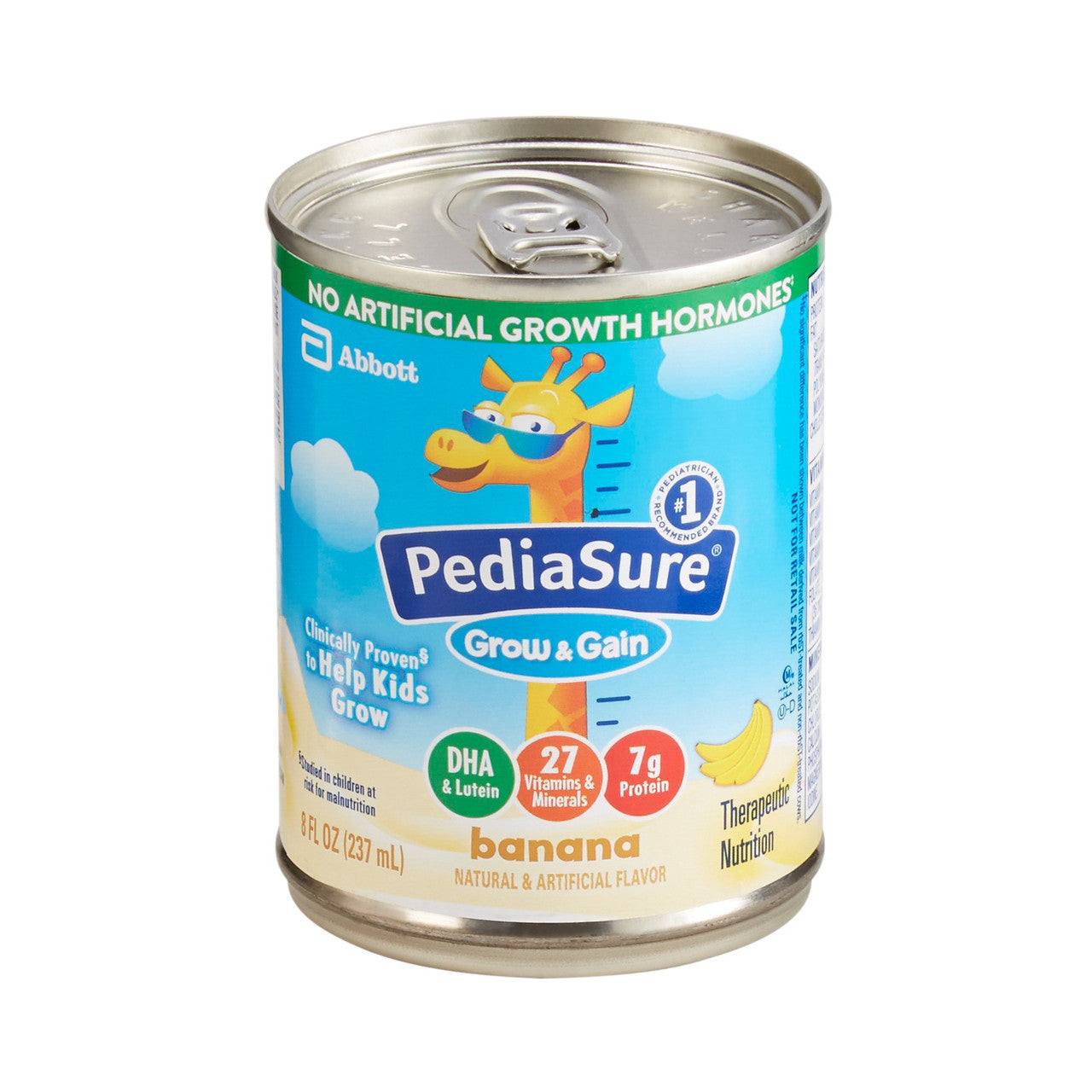 Abbott Nutrition PediaSure Grow & Gain Banana Pediatric Oral Supplement, 8 Oz. Can