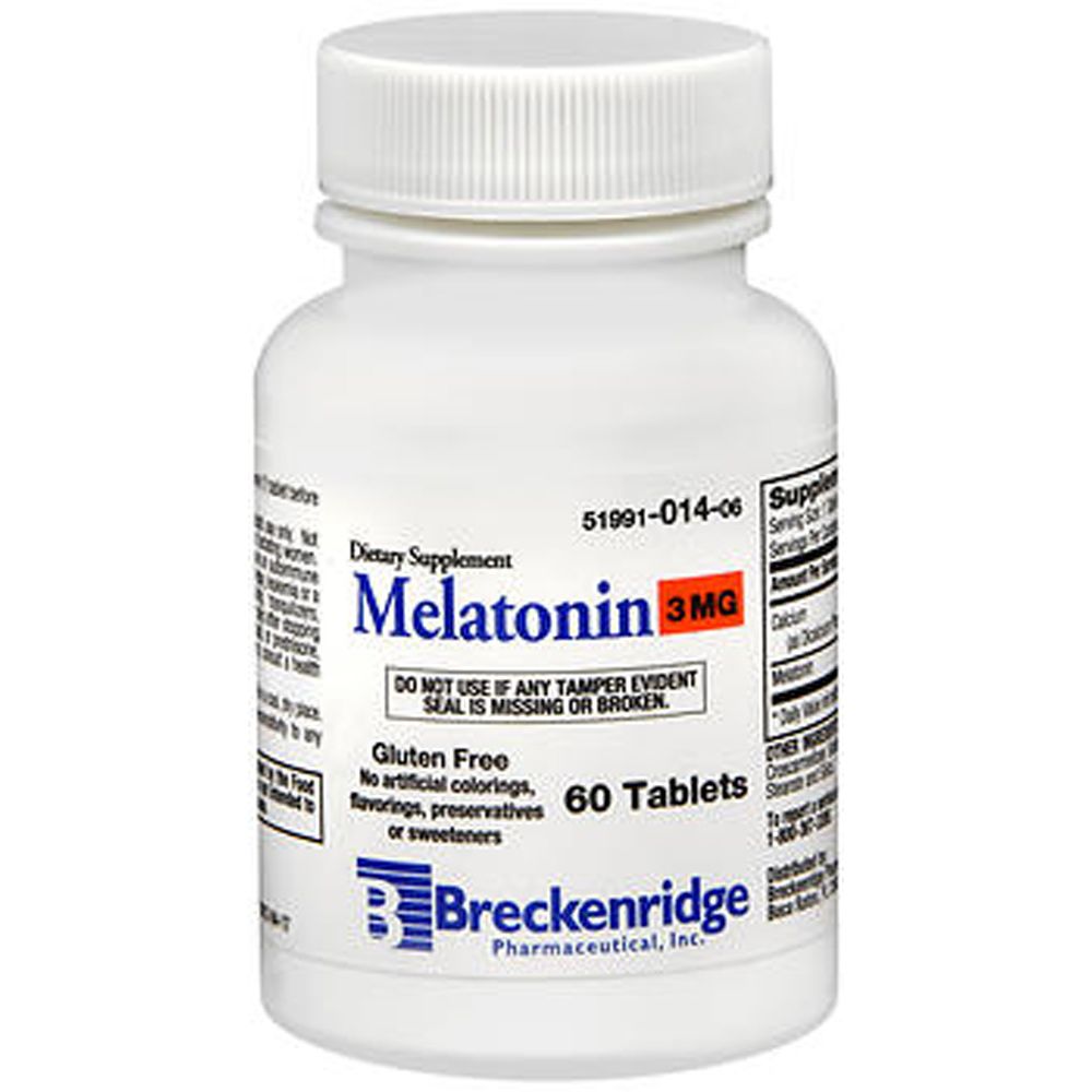 Breckenridge Pharm Inc Melatonin Gluten-Free Tablets 3 Mg