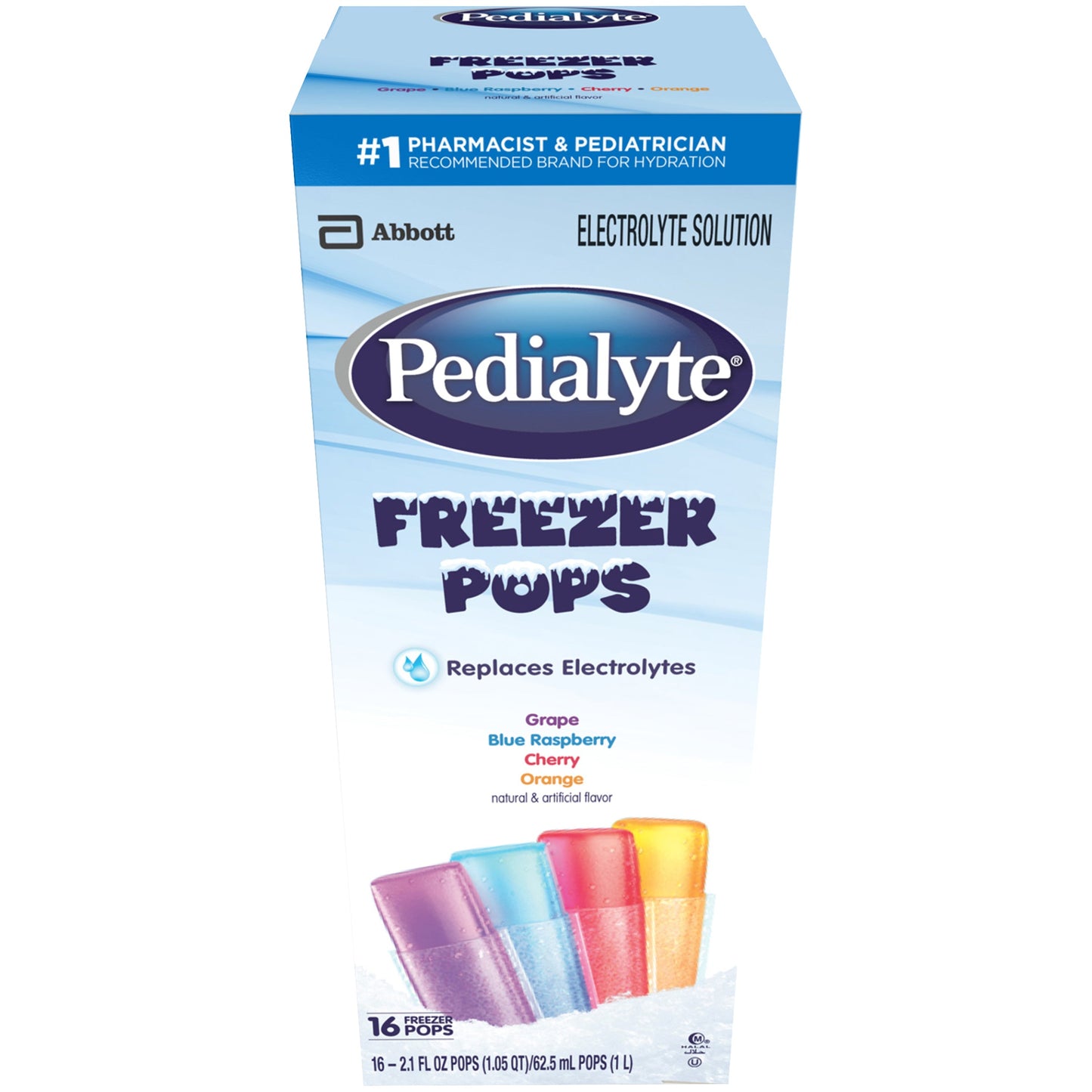 Pedialyte Freezer Pops Electrolyte Solution Variety Pack
