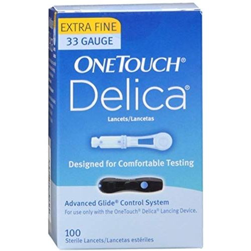 OneTouch Delica Extra Fine 33 Gauge Sterile Lancets