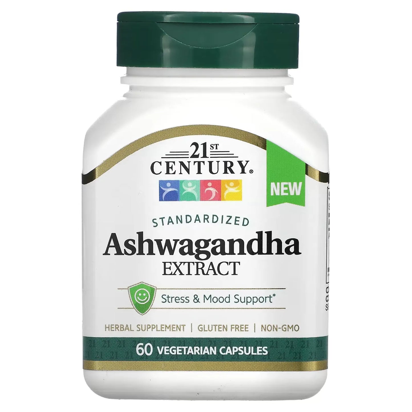 21st Century Standardized Ashwagandha Extract, 60 Vegetarian Capsules