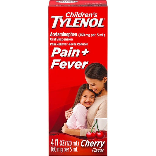 Tylenol Pain + Fever, 160 Mg, Cherry Flavor, Ages 2-11 Years 4 Oz