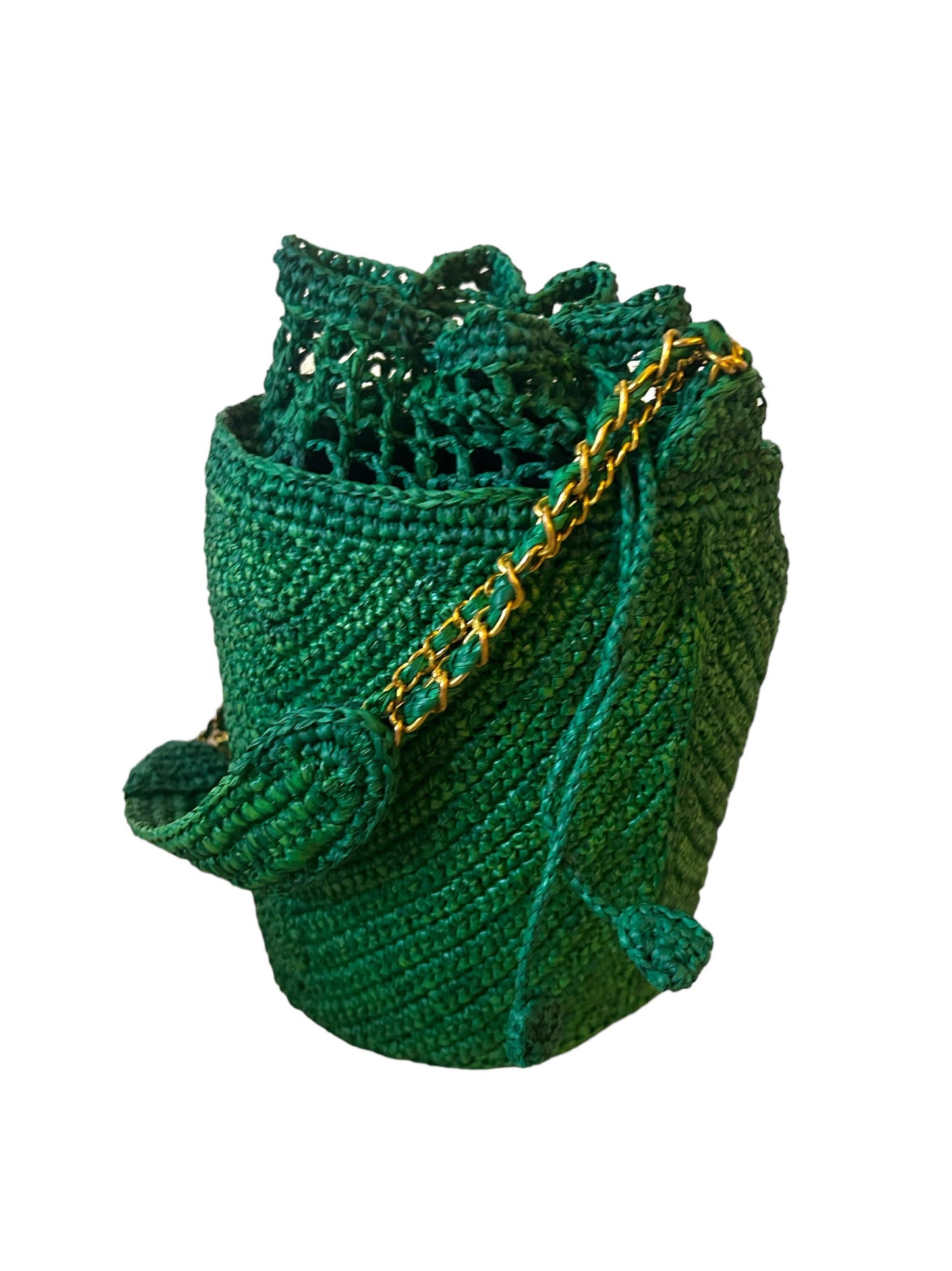 Buckety Raffia Bag