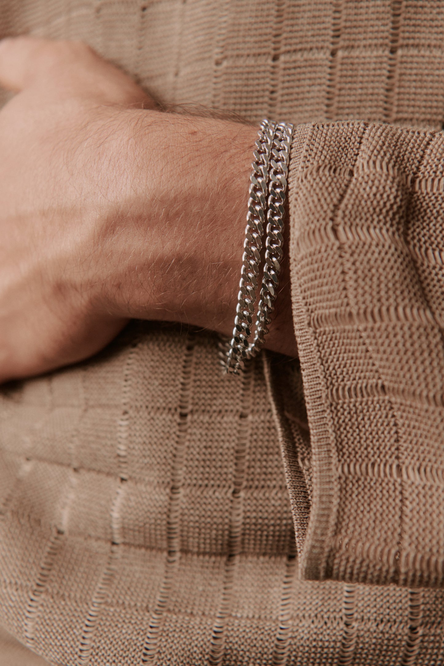 Olive Double Chain Bracelet