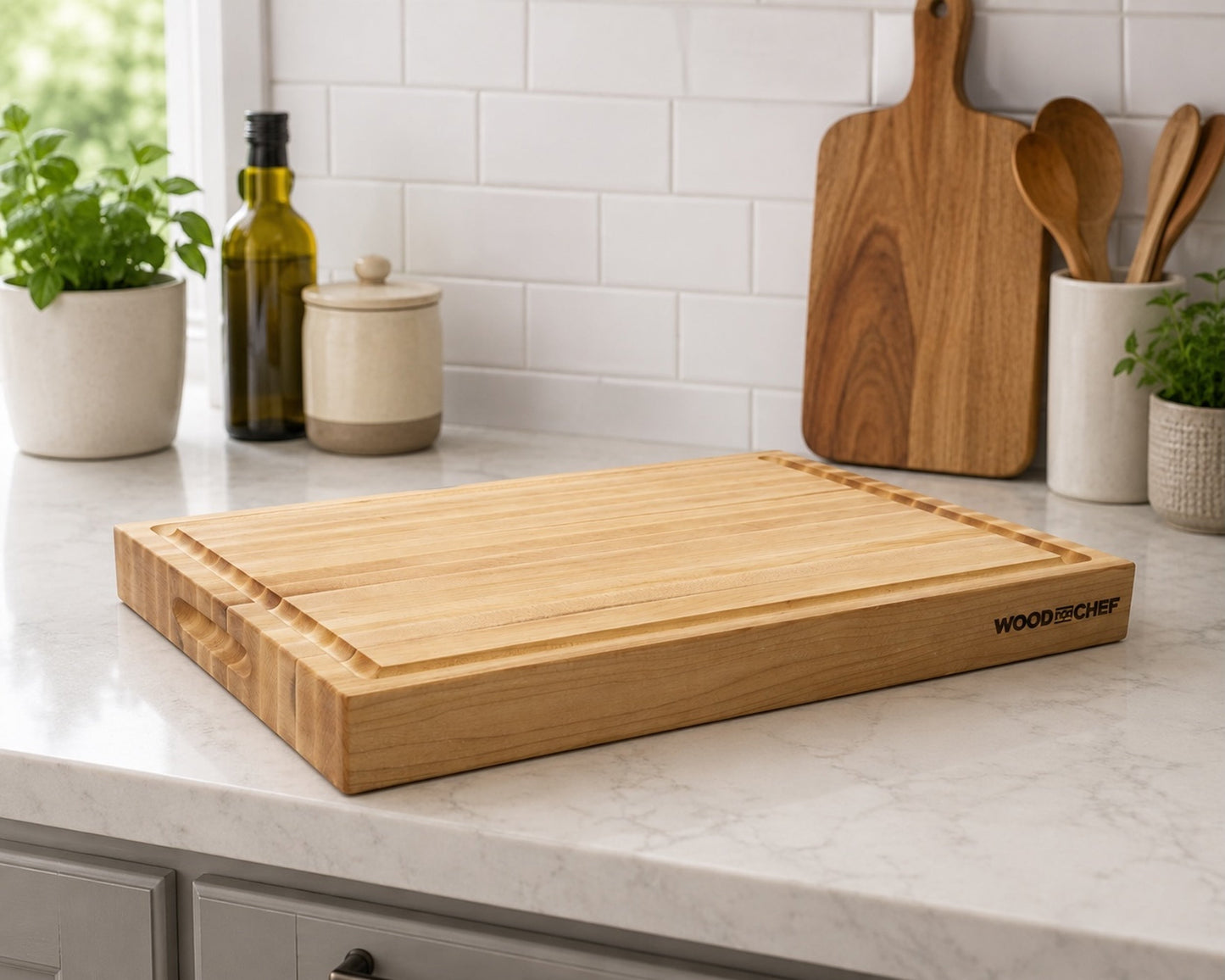 Classic Large Wood Reversible Cutting Board