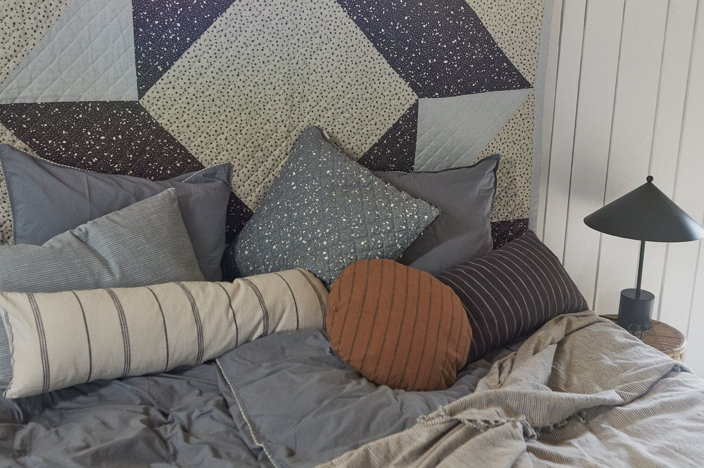 Kyoto Cushion Cover Only - Dusty Blue