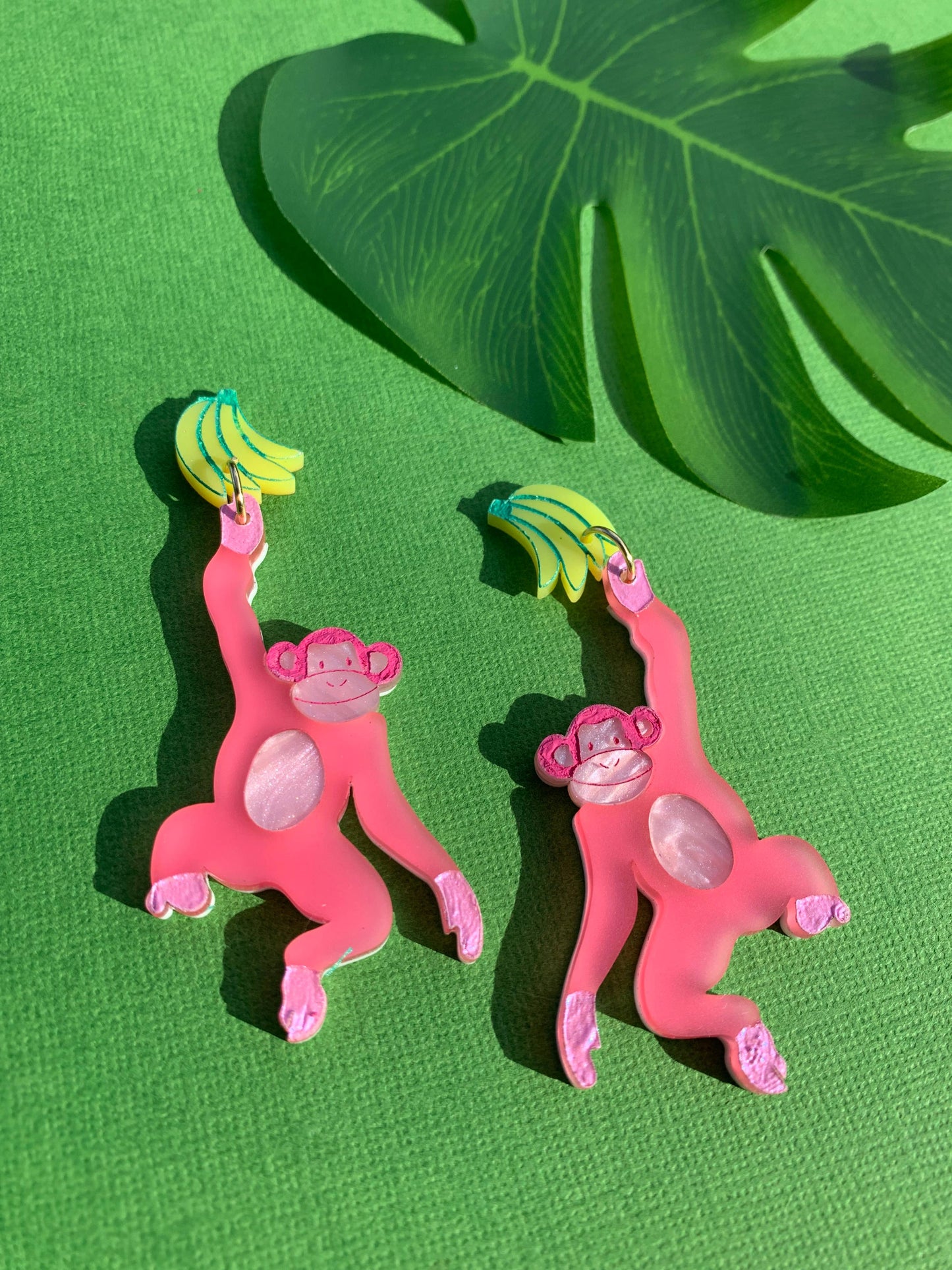 Monkey Business Acrylic Earrings
