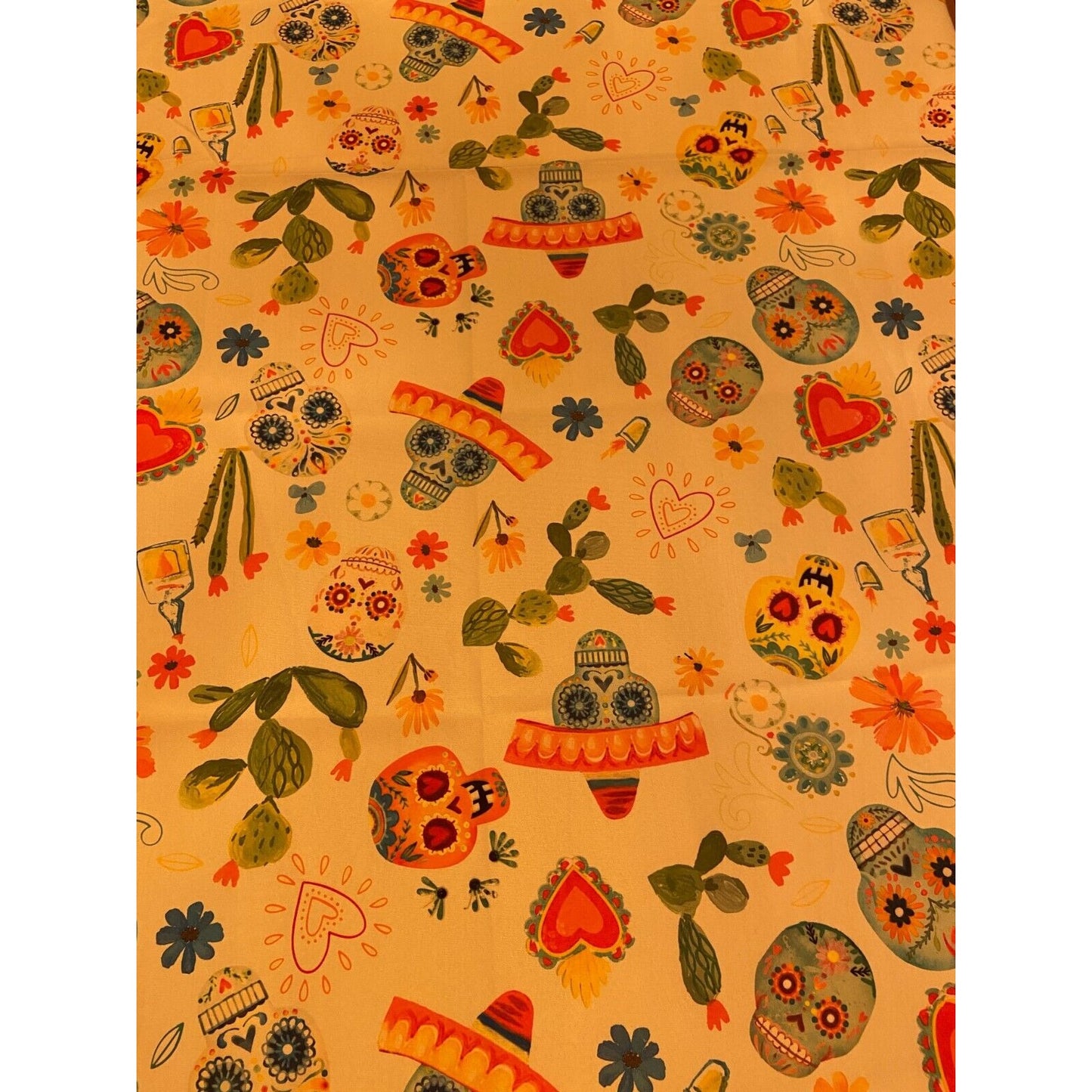 Osadia Handmade Dia de Muertos White Tablecloth - Osadia Concept Store