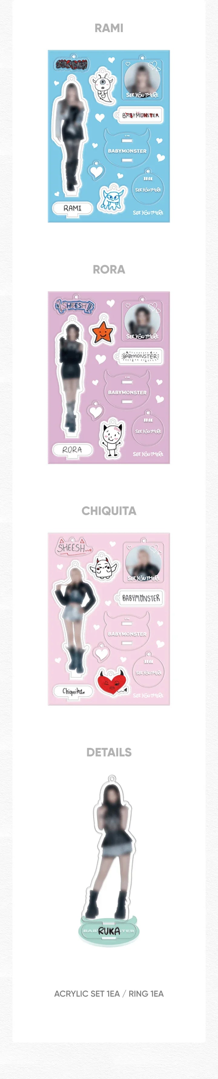 BabyMonster - See You There Official MD Diy Acrylic Kit