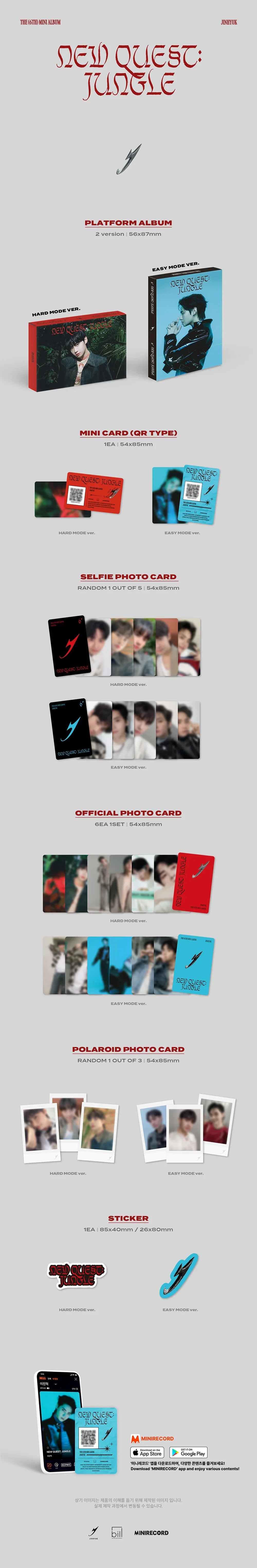 Lee Jinhyuk - New Quest : Jungle 6th Mini Album Platform Ver. (Random)