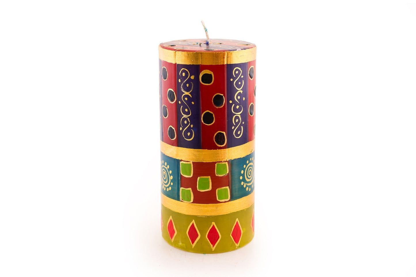 African Mineral Painted Candles