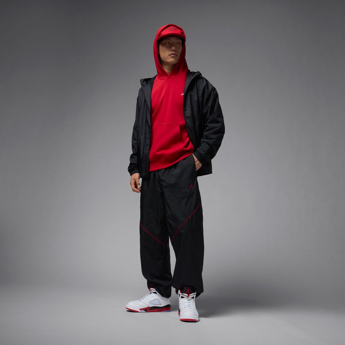 Air Jordan Mens Brooklyn Draft Pants - Black