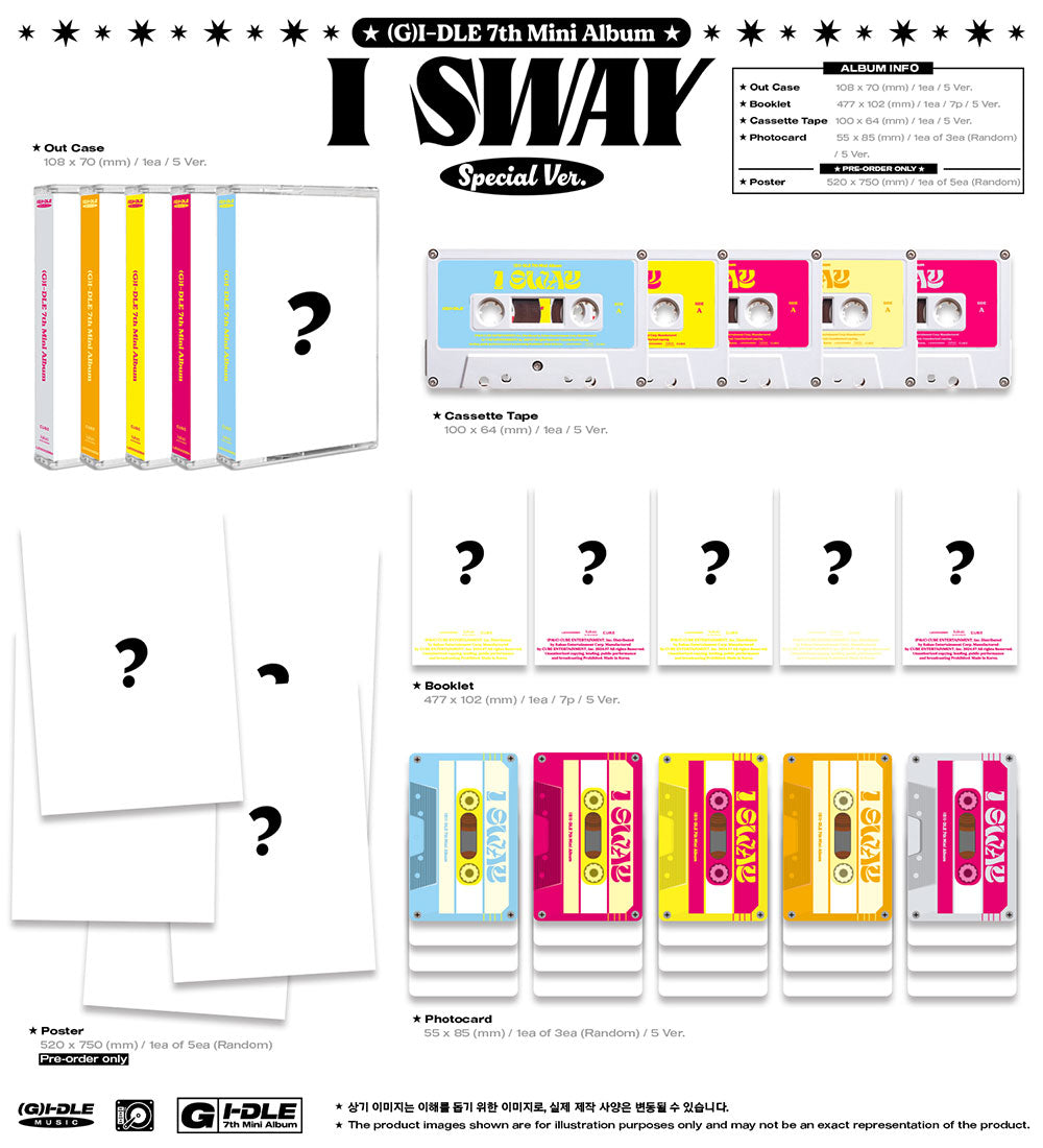 (G)I-DLE 7th Mini Album - I Sway (Special Ver Random)