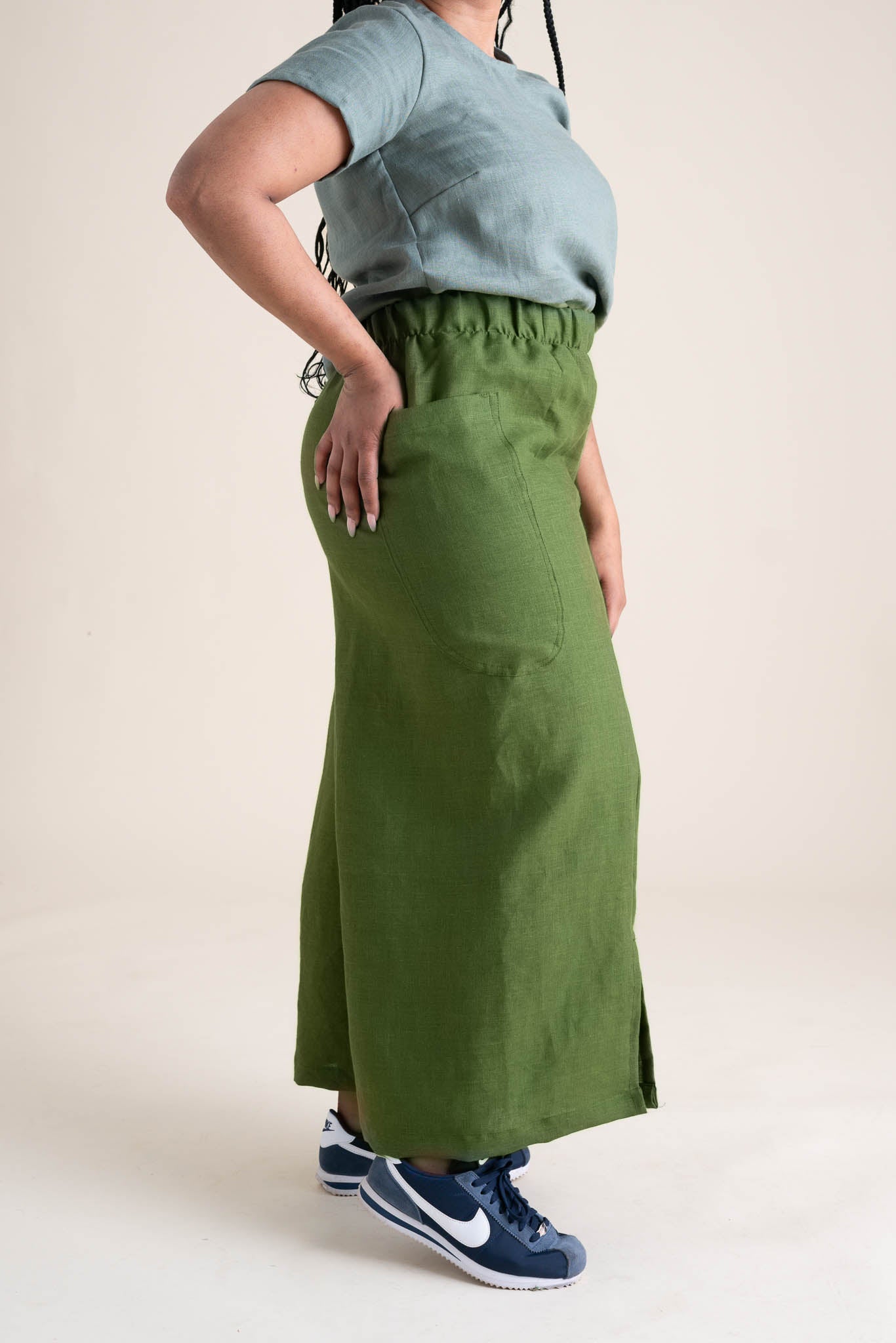 Zero Waste Pants in Clover