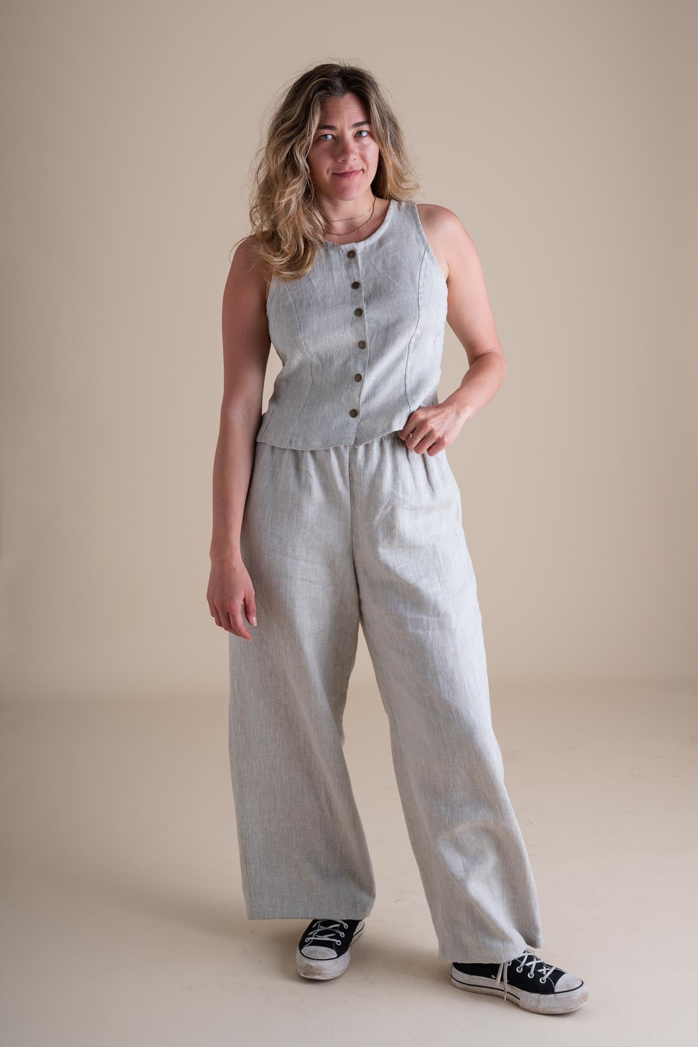 Elaina Pants in Sand Dollar