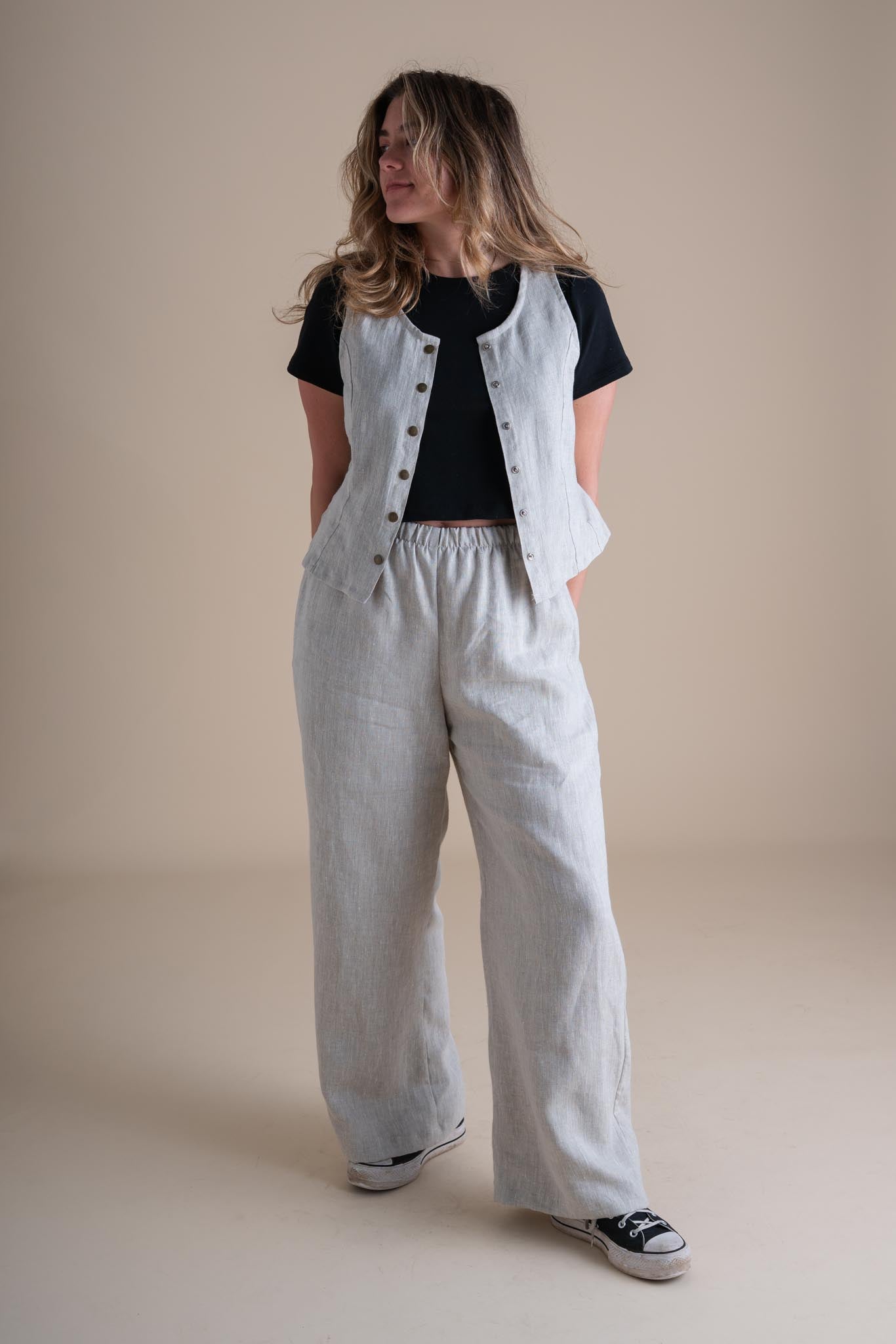 Elaina Pants in Sand Dollar