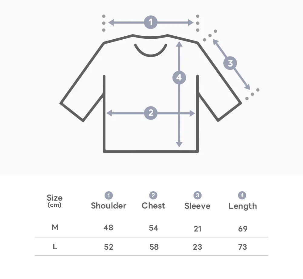 BT21 - Basic Short Sleeve Tshirt White (Mang)