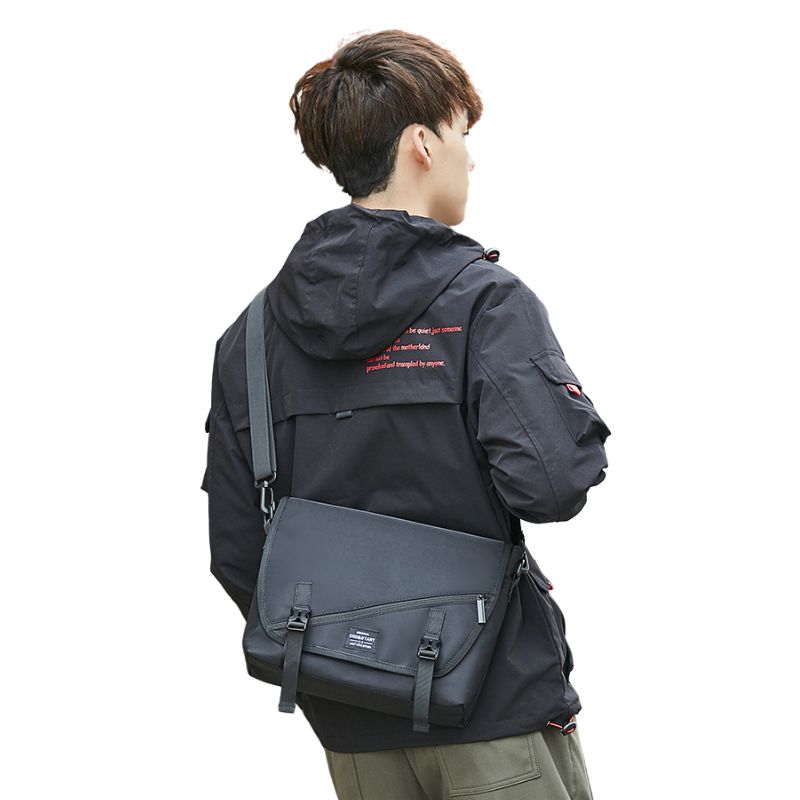 Black Men's Messenger Bag