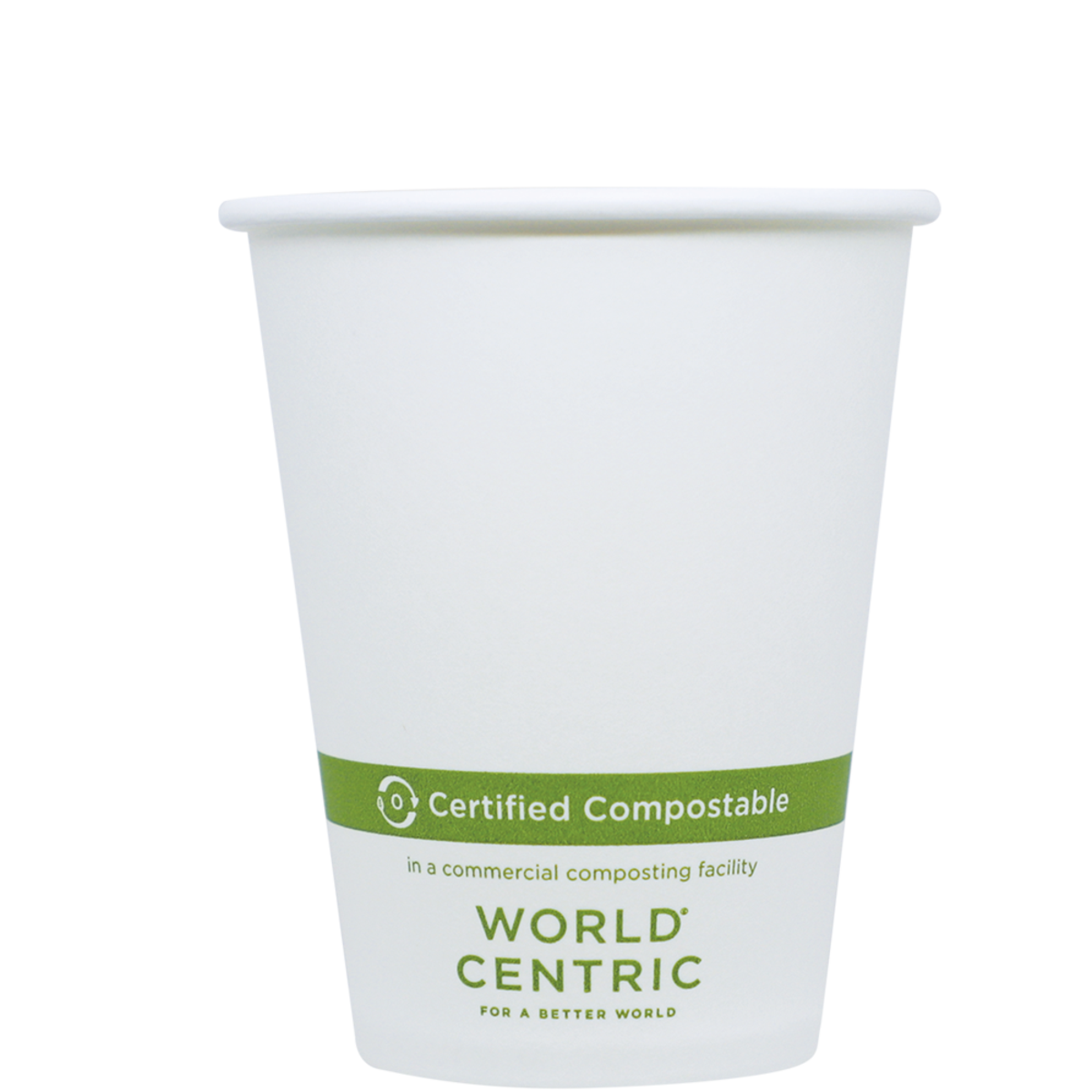 World Centric FSC Paper Hot Cups 8oz Compostable (QTY 1000), SKU CU-PA-8