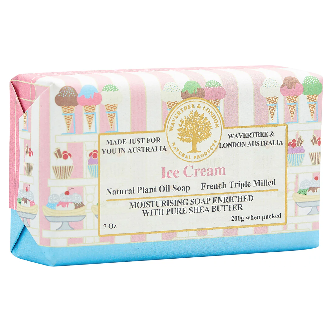 Wavertree & London Australian Natural Ice Cream Luxury Soap Bar 7 Ounces