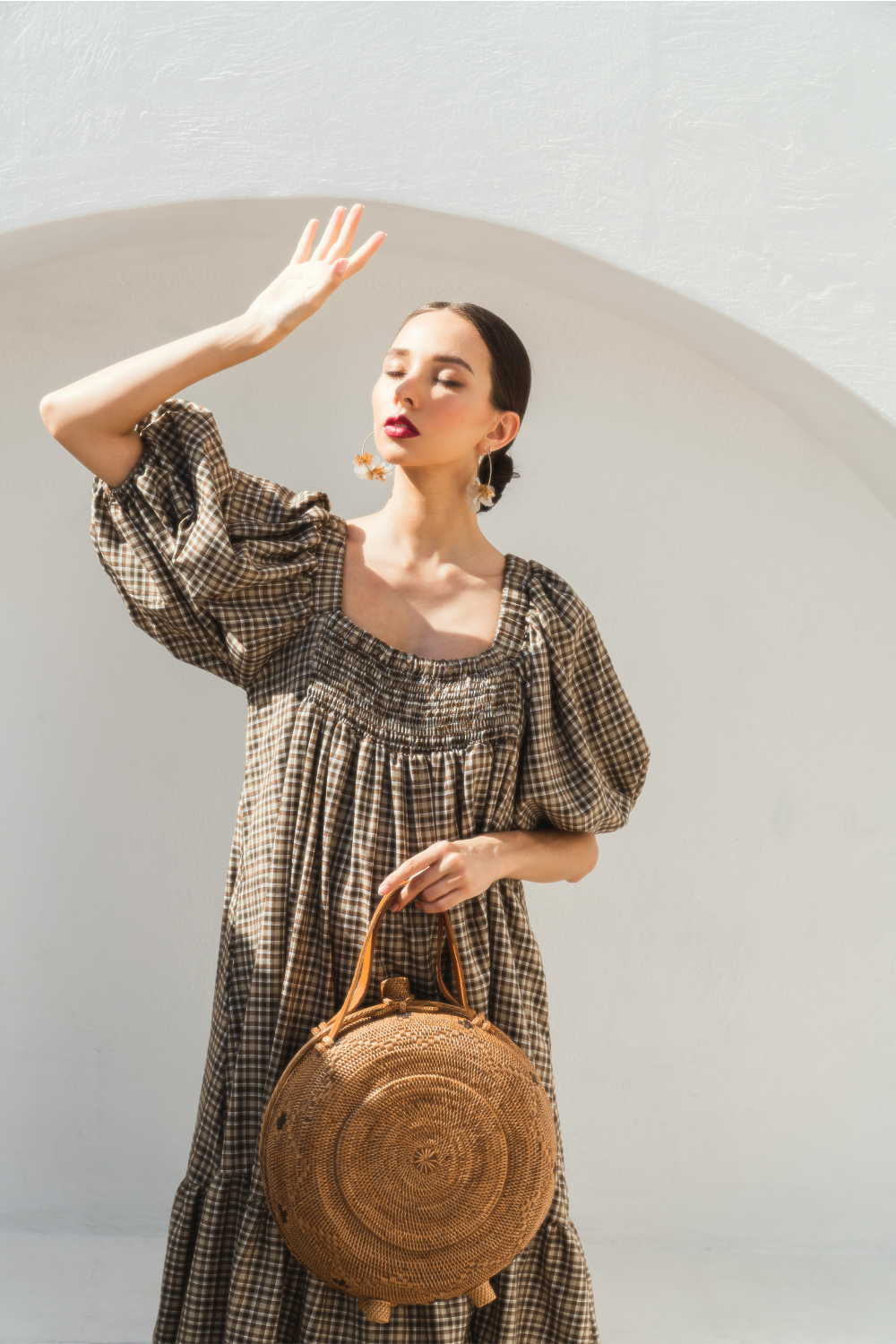 Emma Oversized Rattan Round Satchel