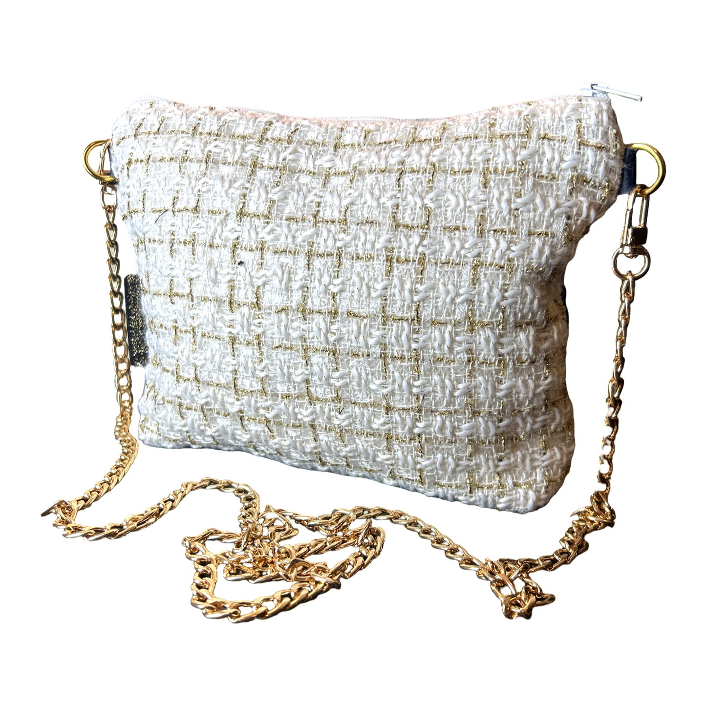 CC Logo Camellia Noir Vintage Scarf Crossbody Bag