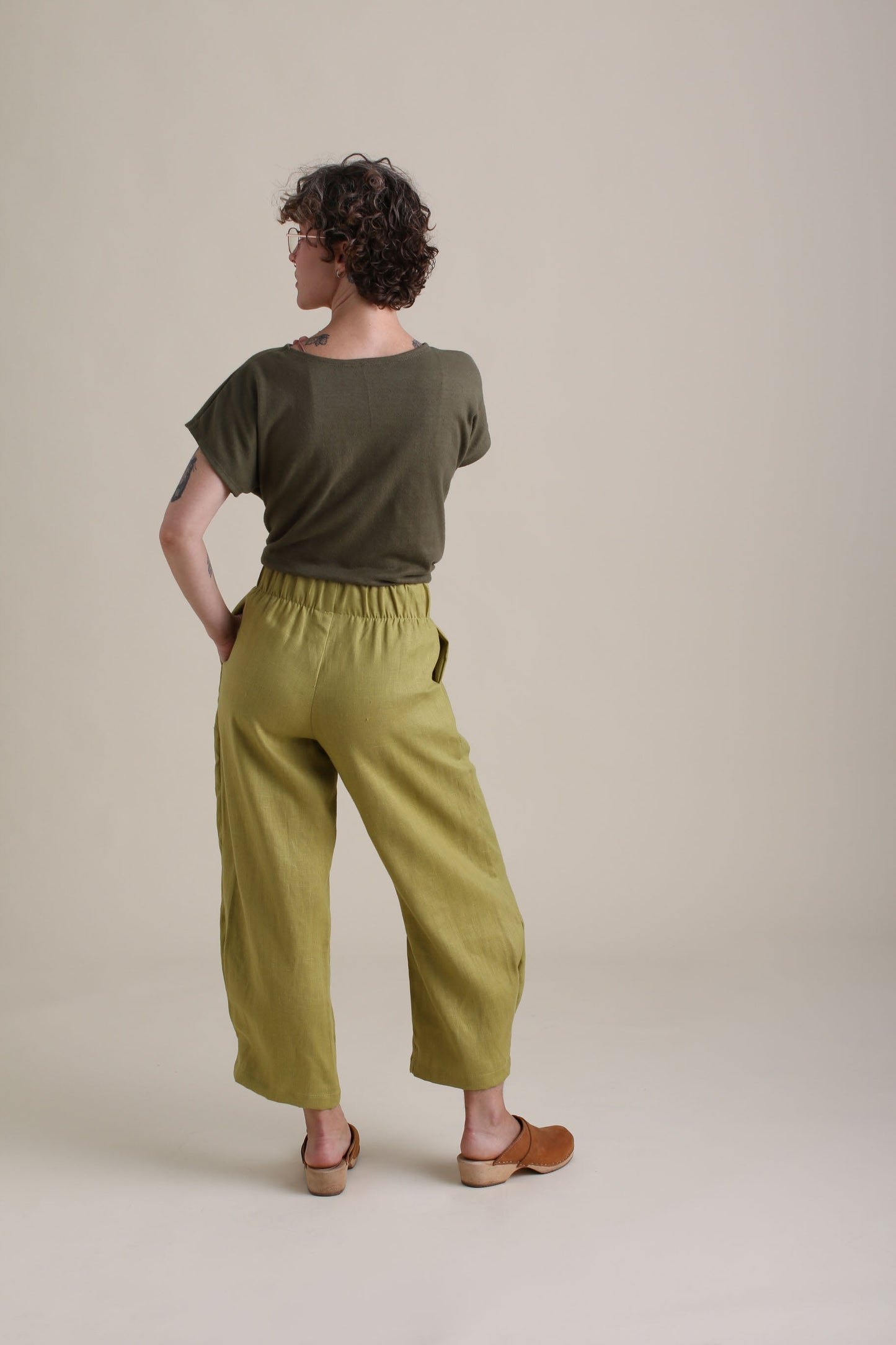 Crescent Moon Pants in Citrus