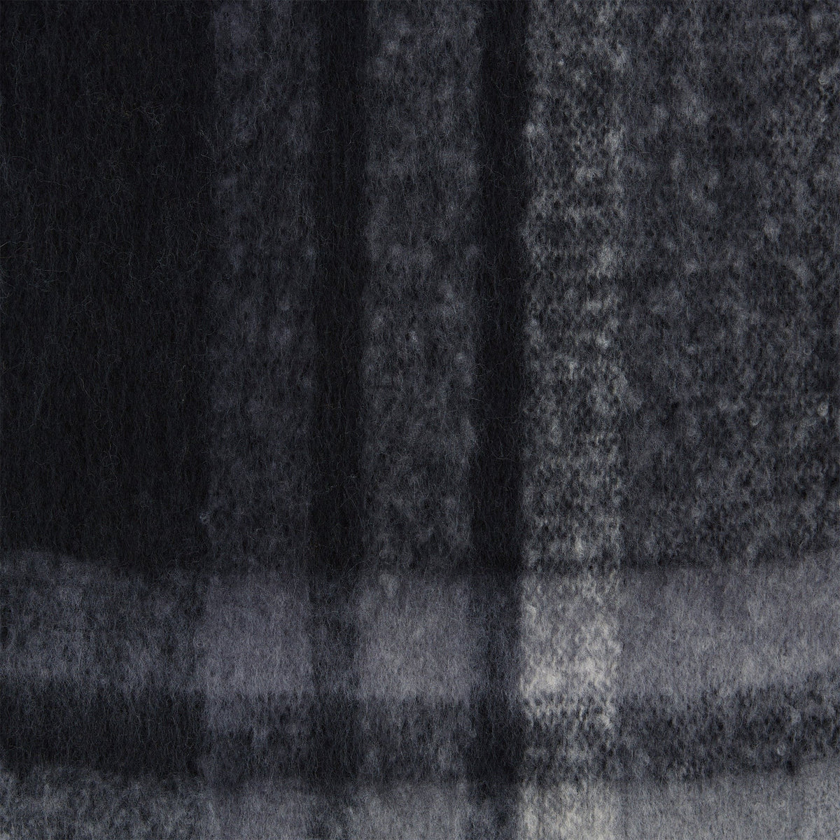 Cozy Plaid Fringe Gray Scarf | Mens / Unisex Winter Classic Plaid Pattern Scarf | 86" x 15"
