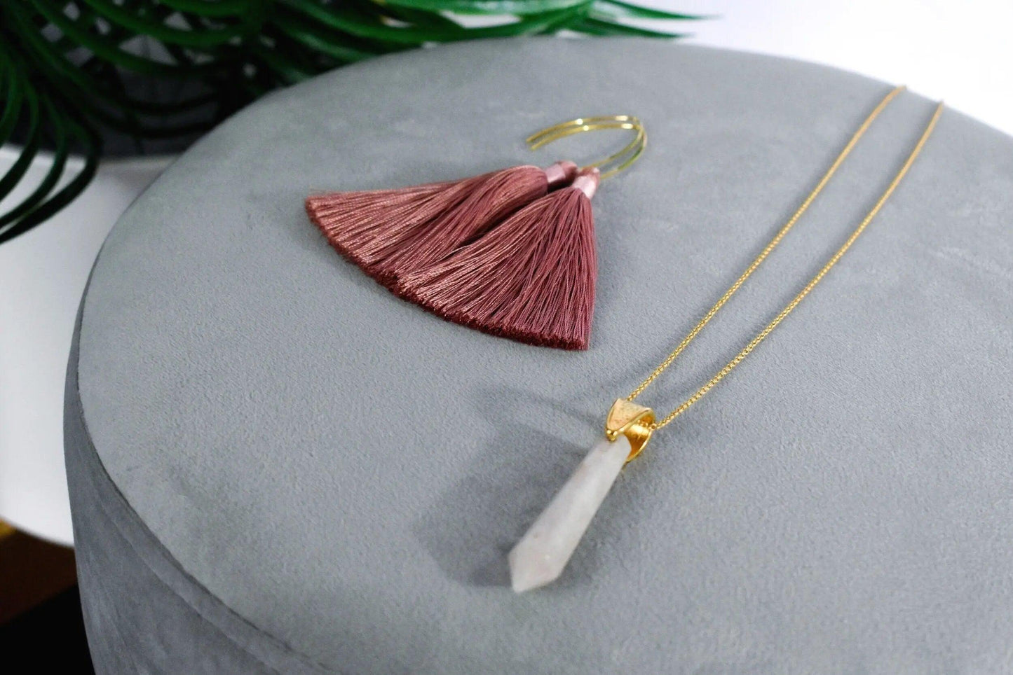 Whimsical Silk Tassel Hoop Earrings