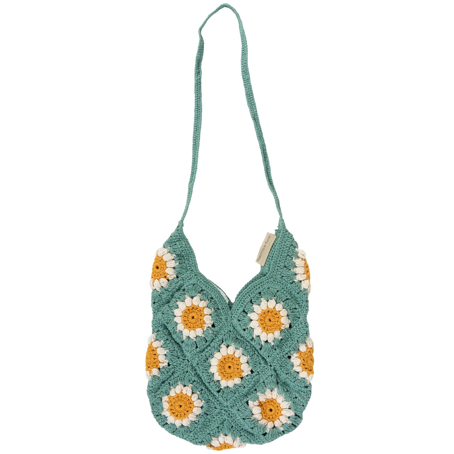Daisies Crochet Tote Bag | Everyday Nature-themed Bag | 11" x 13"