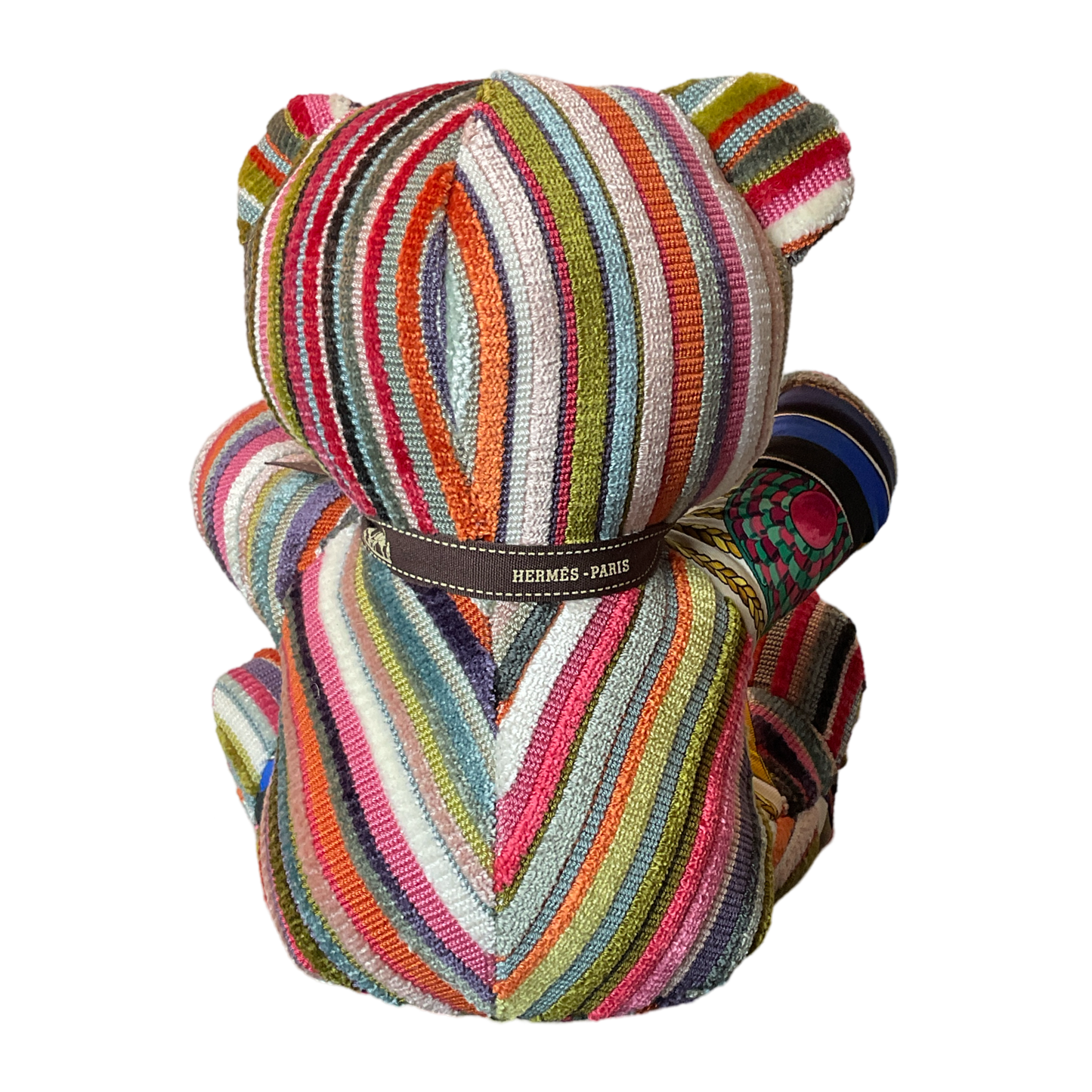 Vintage Silk Scarf Patchwork Teddy Bear